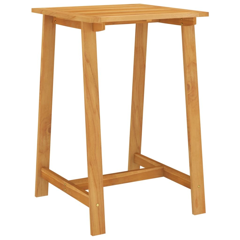 Sodo baro stalas, 70x70x104cm, akacijos medienos masyvas