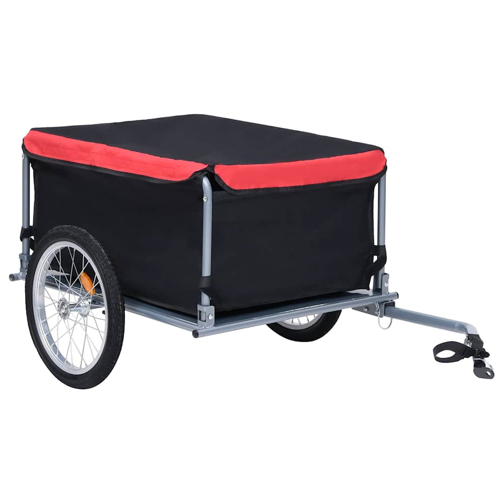 Bicycle trailer, black and red, 65kg