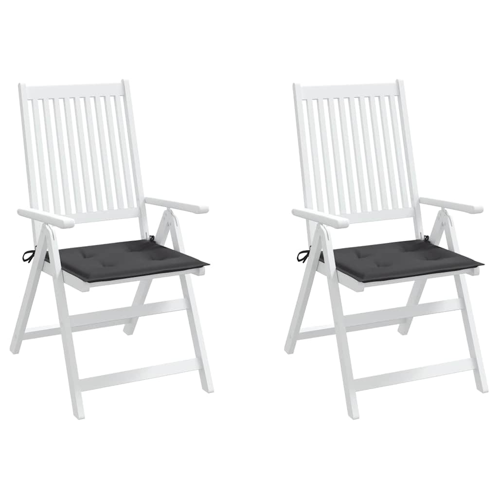 Outdoor cushion, 2 pcs, anthracite, 40x40x4cm, fabric