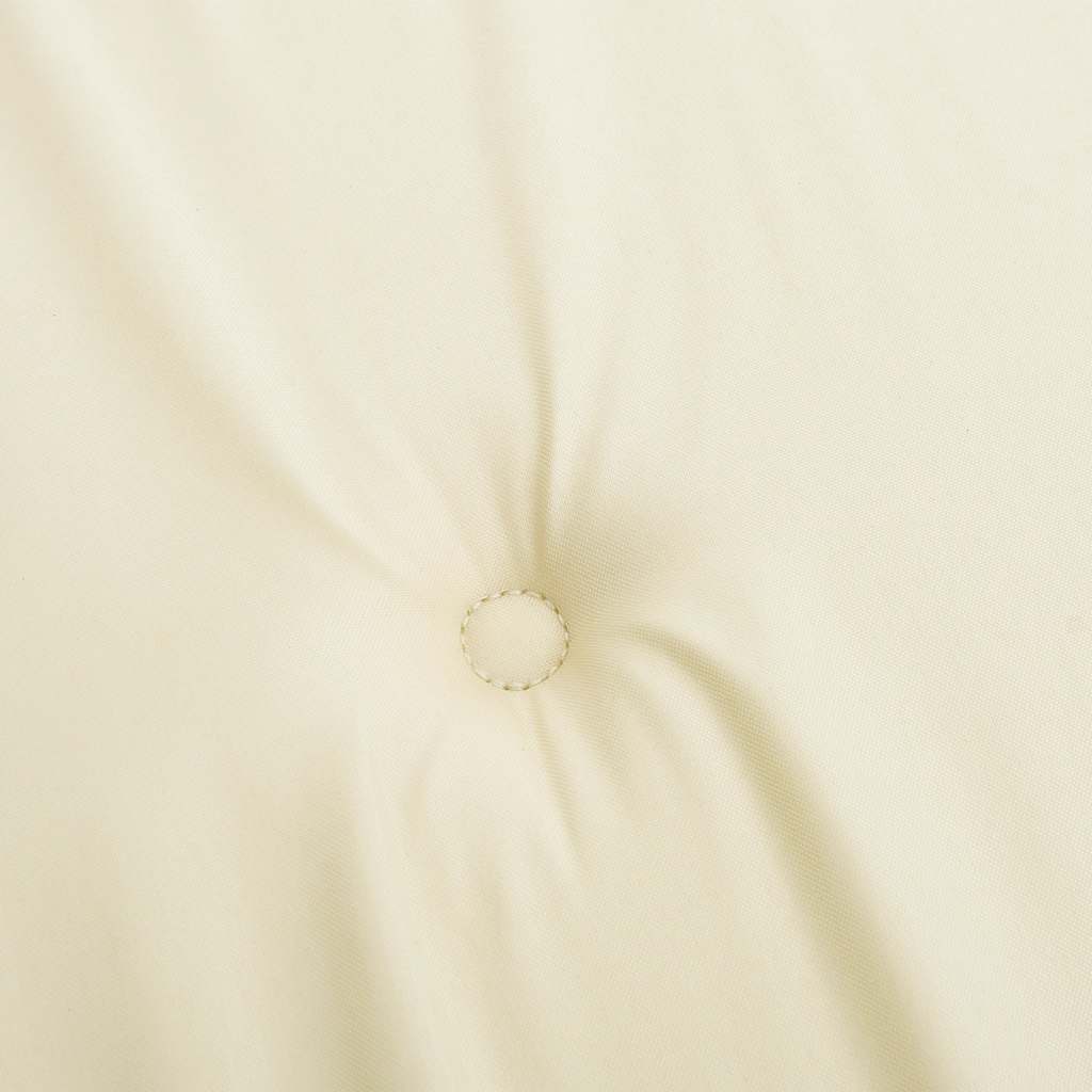 Garden chair cushions, 6 pcs, cream, 40x40x4cm, fabric