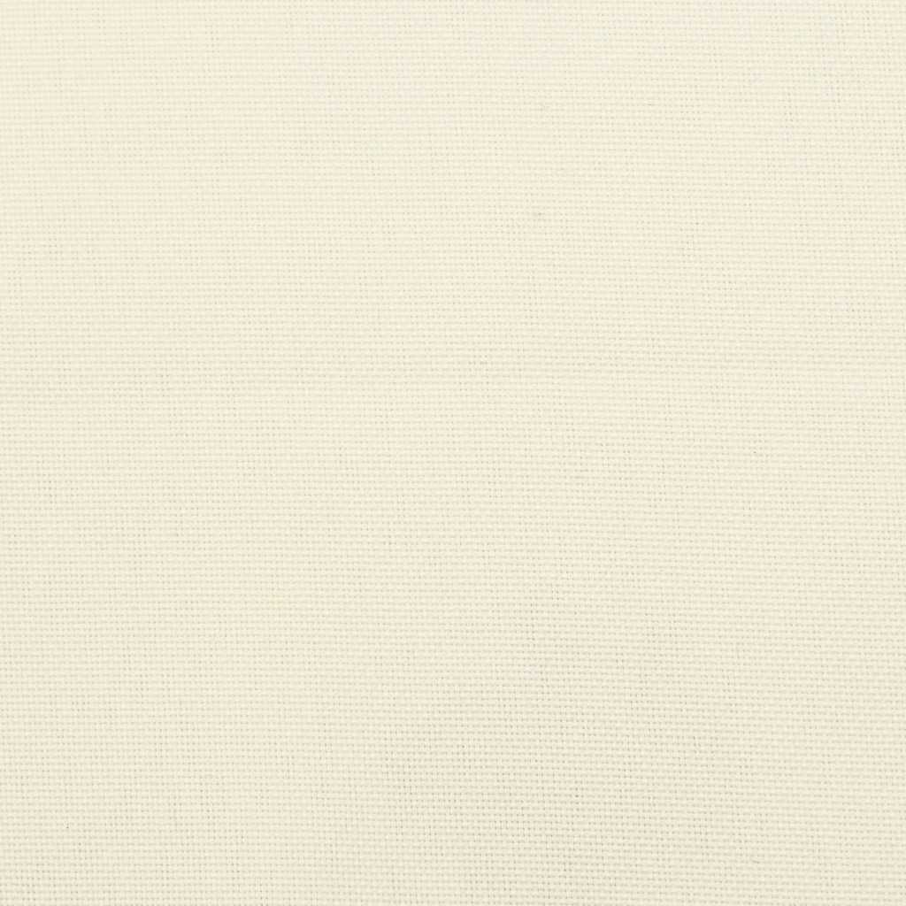 Garden chair cushions, 6 pcs, cream, 40x40x4cm, fabric