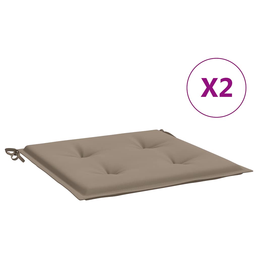 Sodo kėdės pagalvėlės, 2vnt., taupe spalvos, 40x40x4cm, audinys