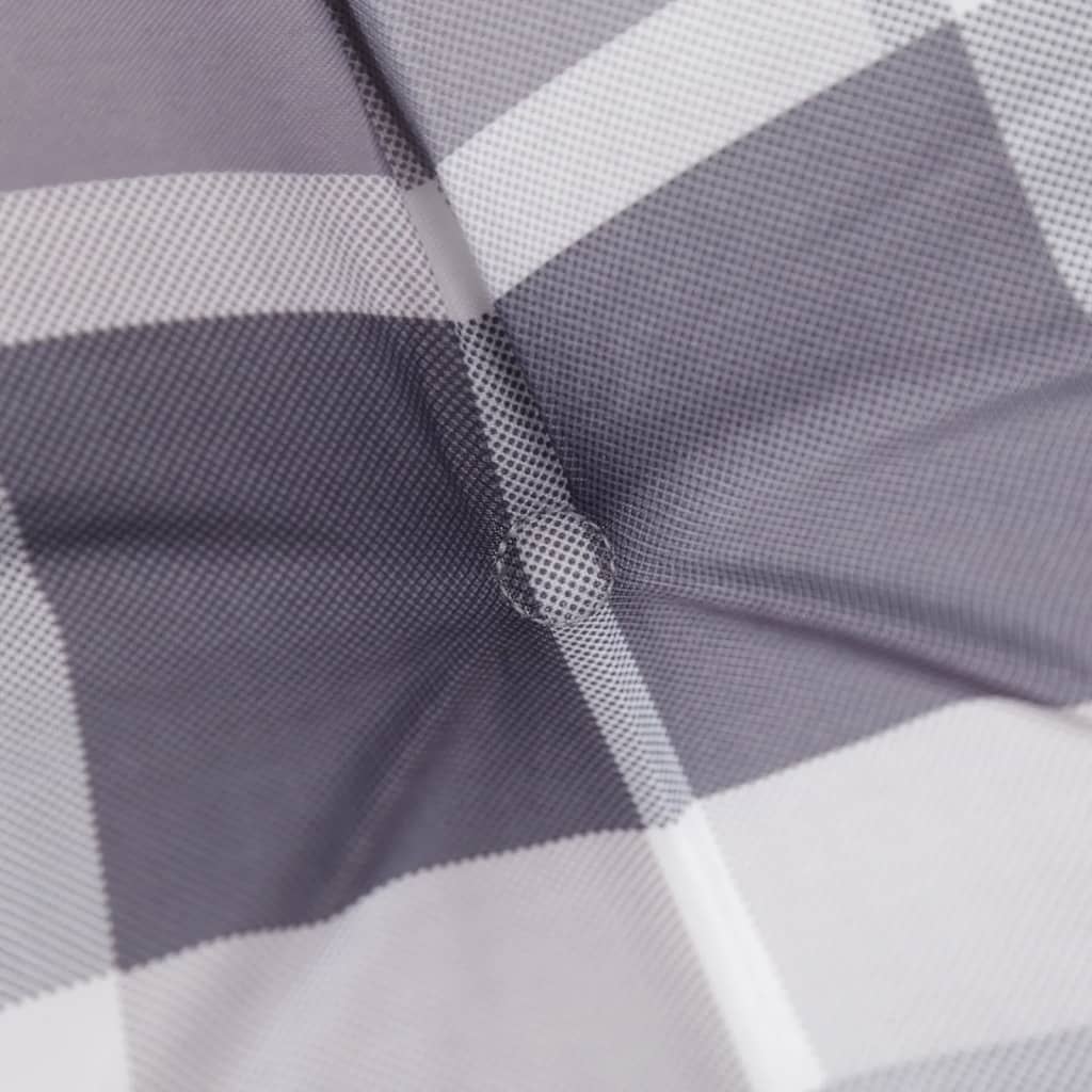 Garden chair cushions, 2 pcs, 40x40x4cm, fabric, checkered