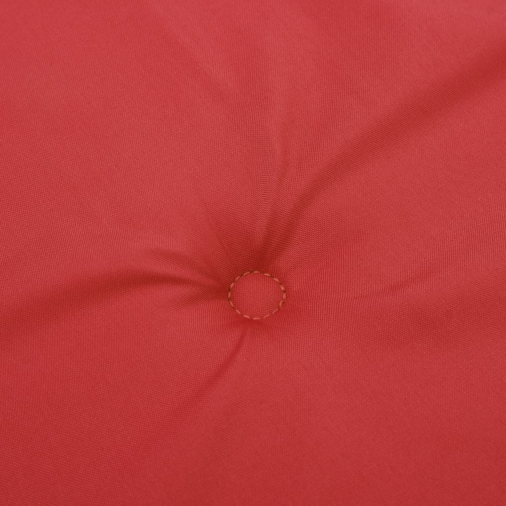 Sodo kėdės pagalvėlės, 6vnt., raudonos, 50x50x4cm, audinys