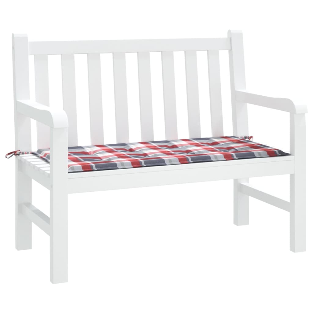 Garden bench cushion, 100x50x3cm, Oxford fabric, checkered