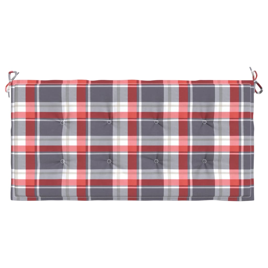 Garden bench cushion, 100x50x3cm, Oxford fabric, checkered