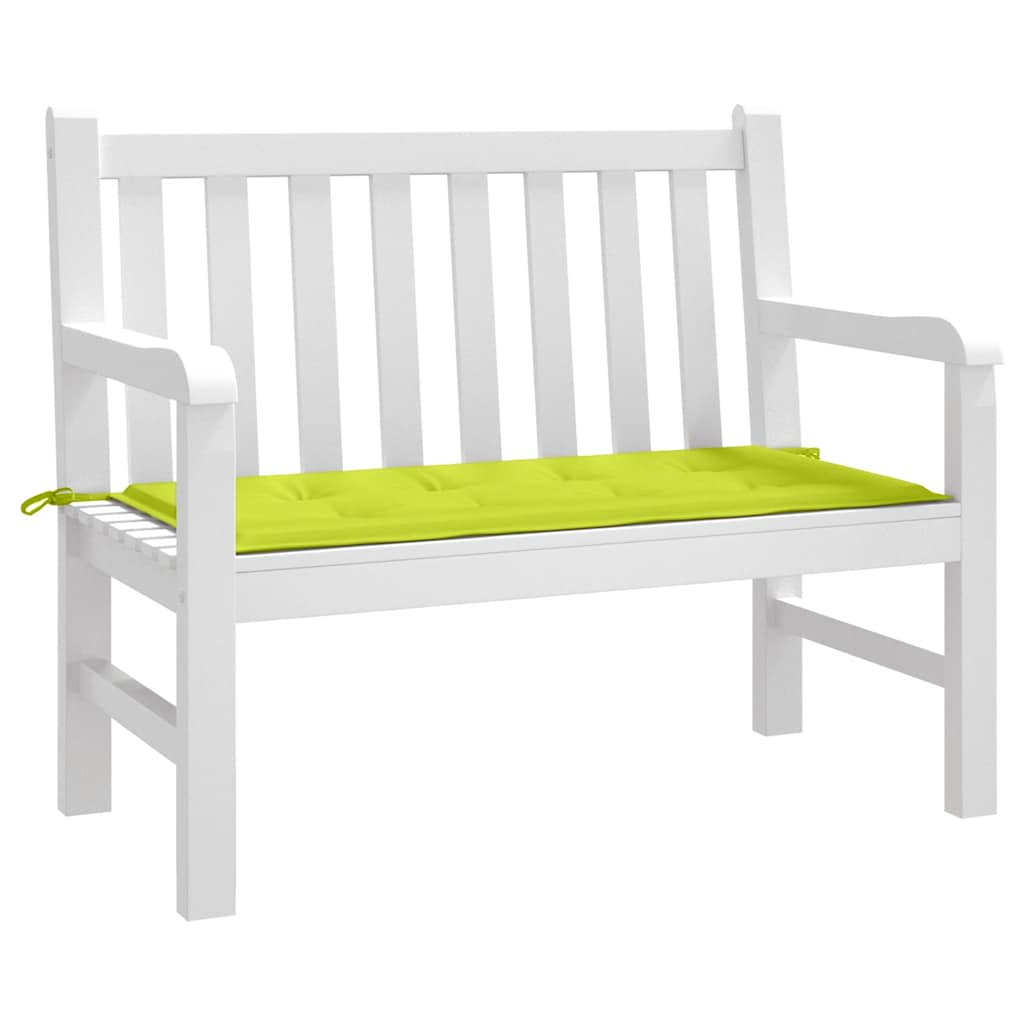 Garden bench cushion, bright green, 120x50x4cm, fabric