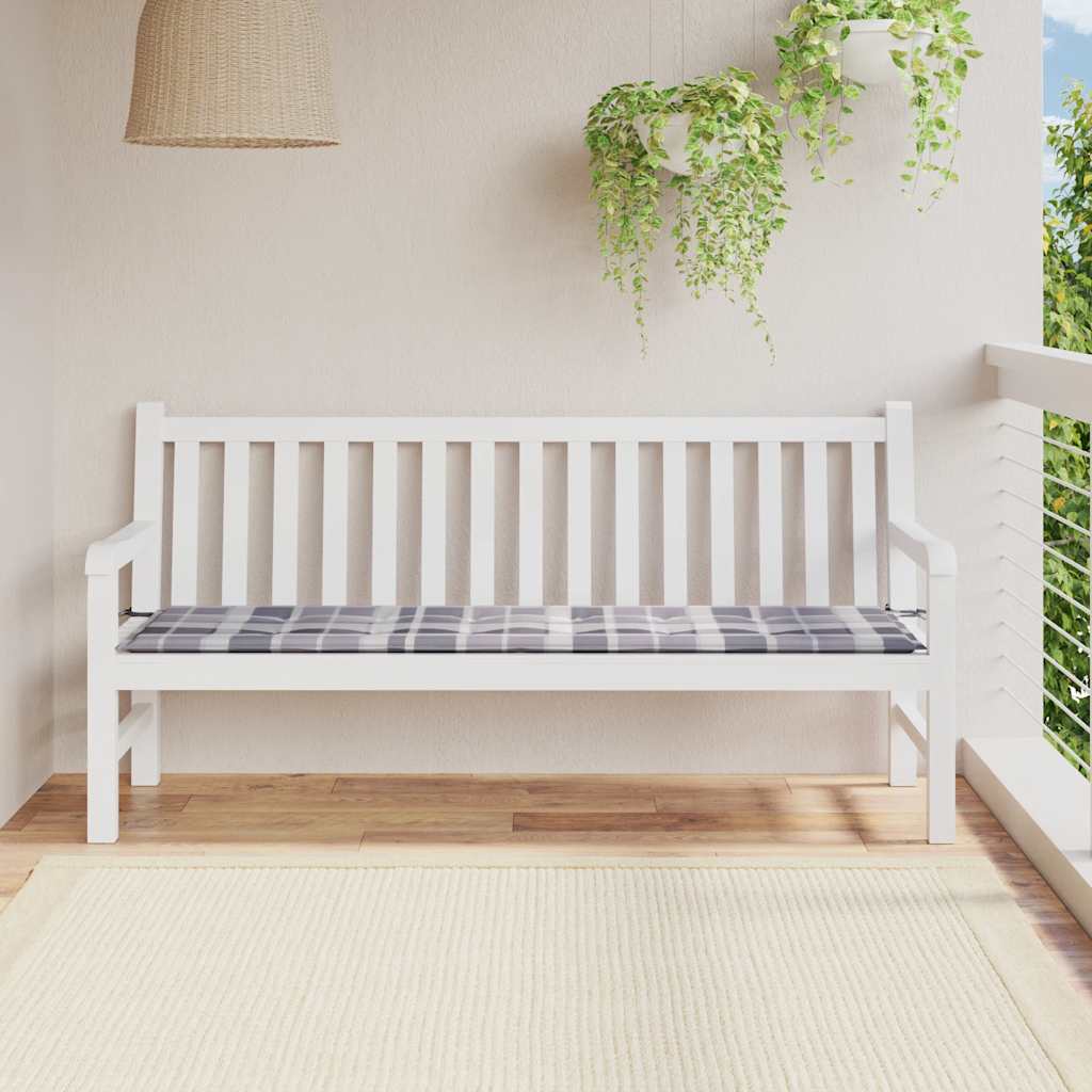 Sodo suoliuko pagalvėlė, 180x50x4cm, oksfordo audinys, languota