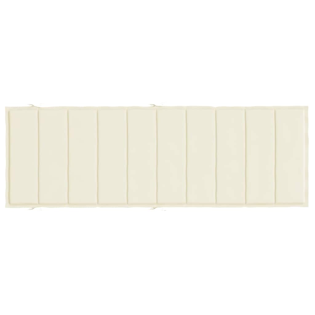 Saulės gulto čiužinukas, kreminės spalvos, 186x58x4cm, audinys