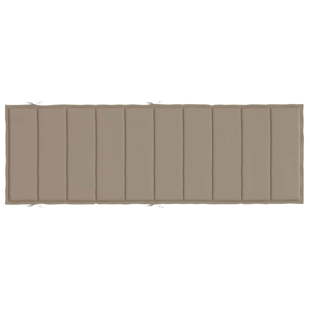 Saulės gulto čiužinukas, taupe spalvos, 186x58x4cm, audinys