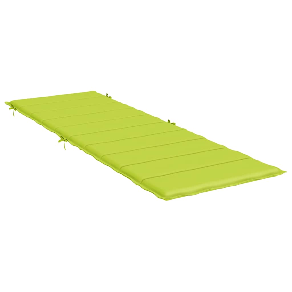 Sun lounger cushion, bright green, 186x58x4cm, fabric