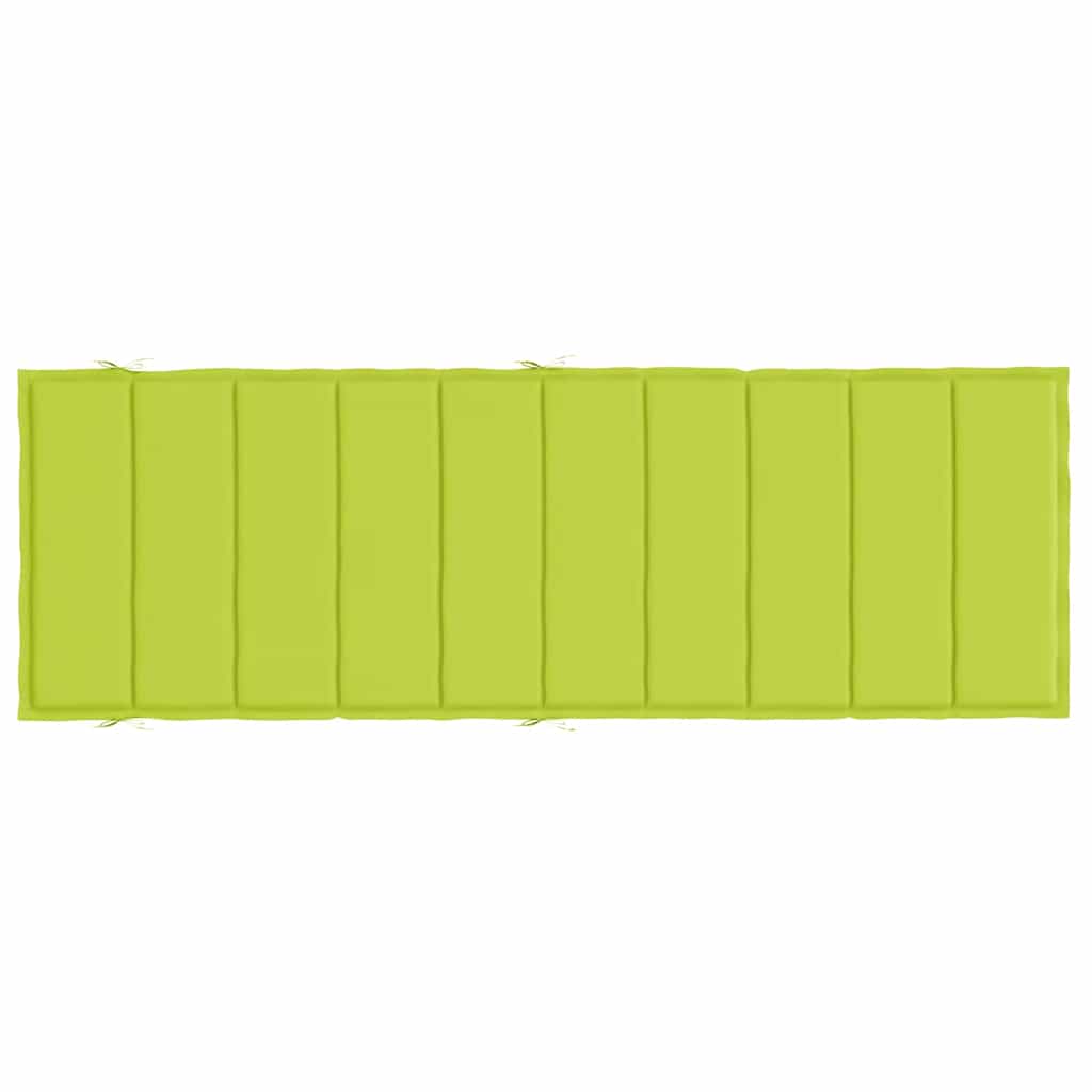 Sun lounger cushion, bright green, 186x58x4cm, fabric