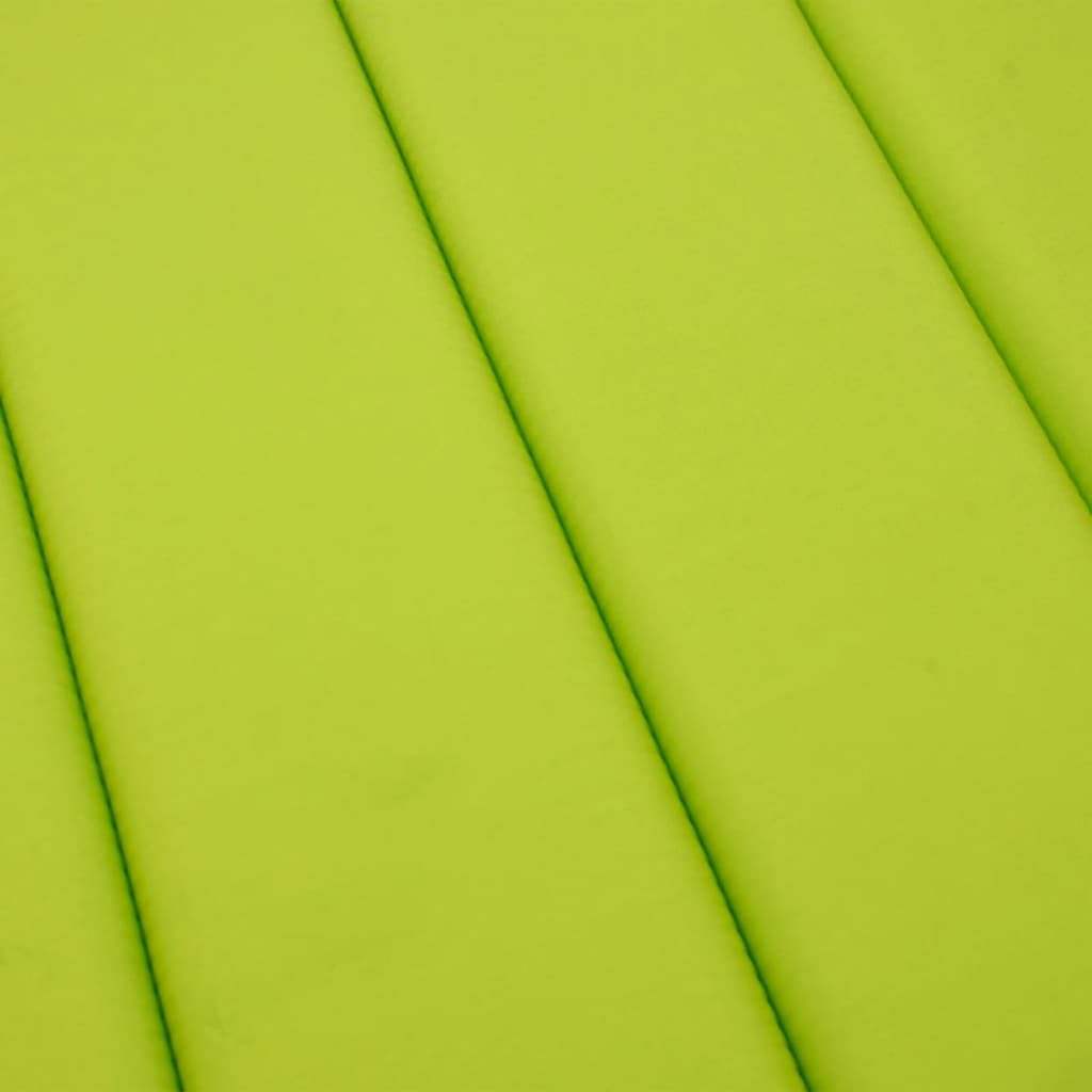 Sun lounger cushion, bright green, 186x58x4cm, fabric