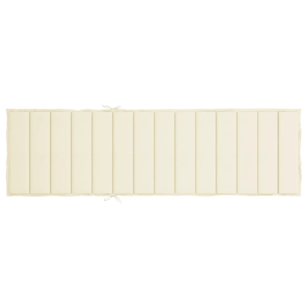 Saulės gulto čiužinukas, kreminės spalvos, 200x60x3cm, audinys