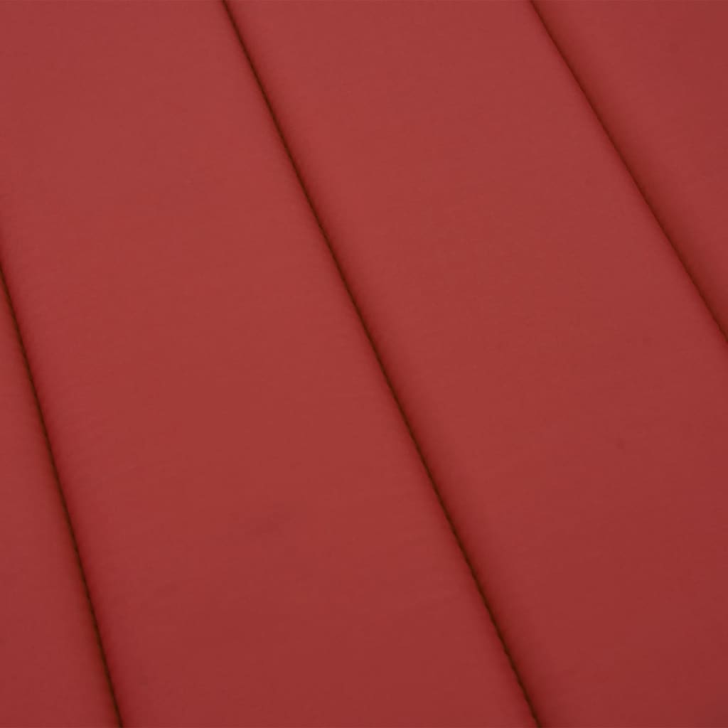 Sun lounger cushion, red, 200x60x3cm, fabric