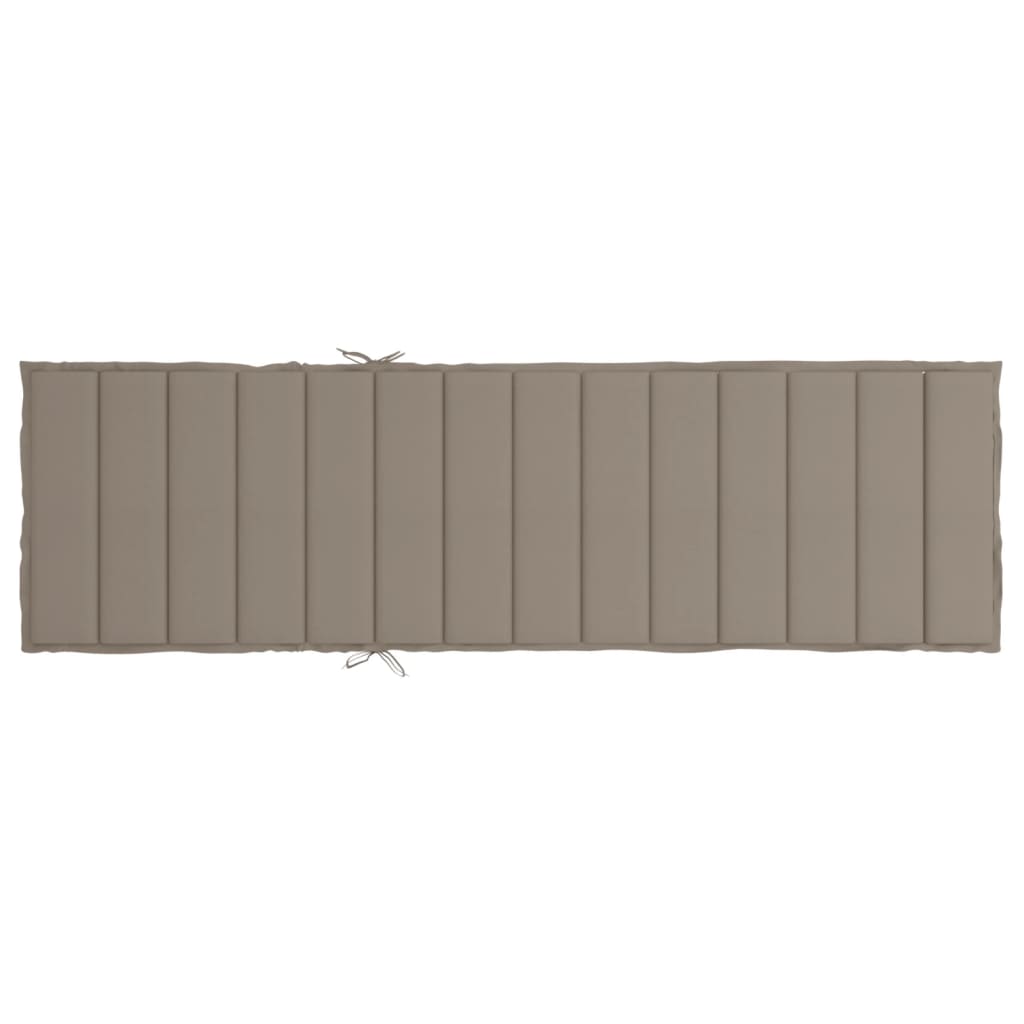 Saulės gulto čiužinukas, taupe spalvos, 200x60x3cm, audinys