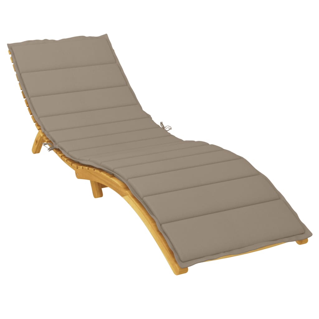 Saulės gulto čiužinukas, taupe spalvos, 200x70x3cm, audinys