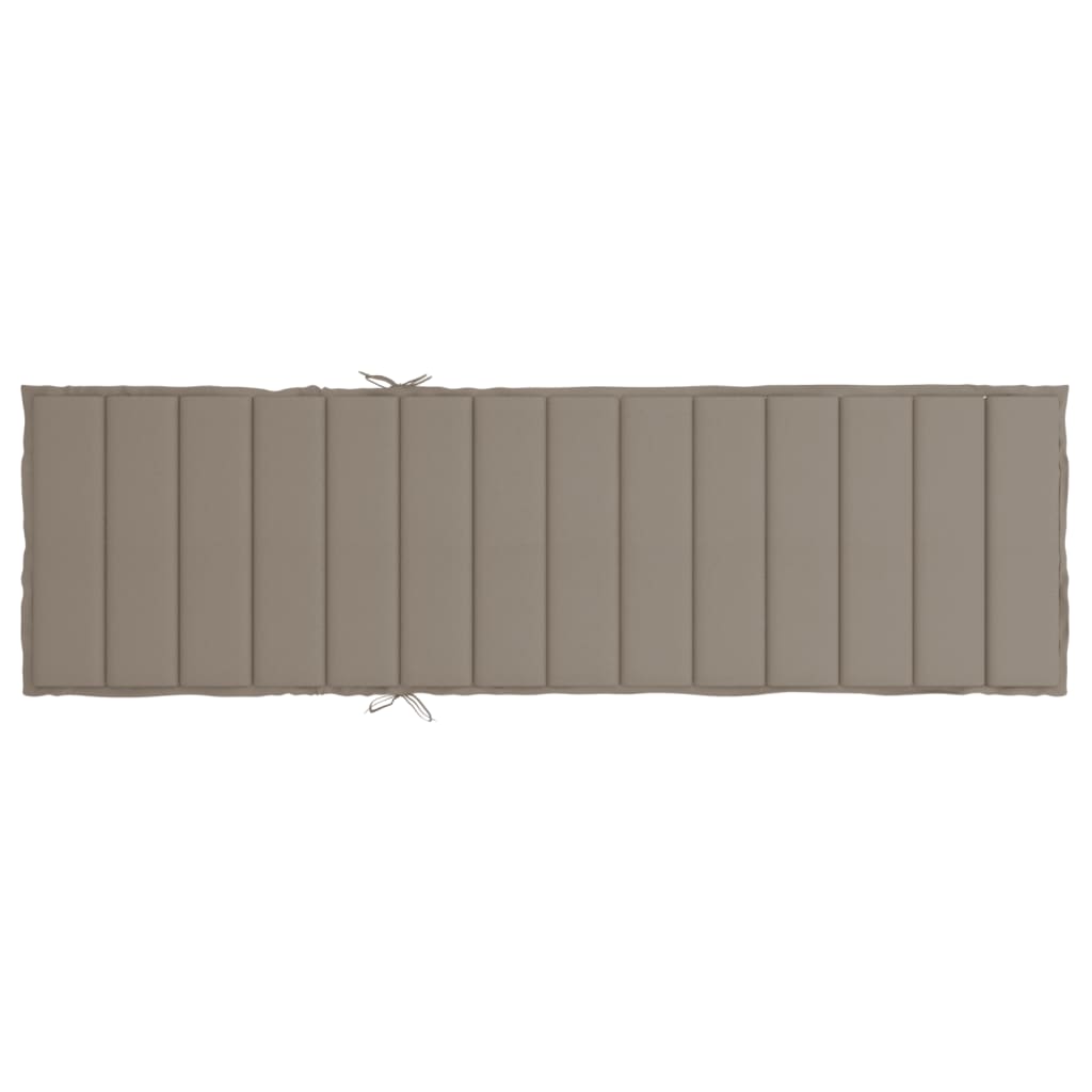 Saulės gulto čiužinukas, taupe spalvos, 200x70x3cm, audinys