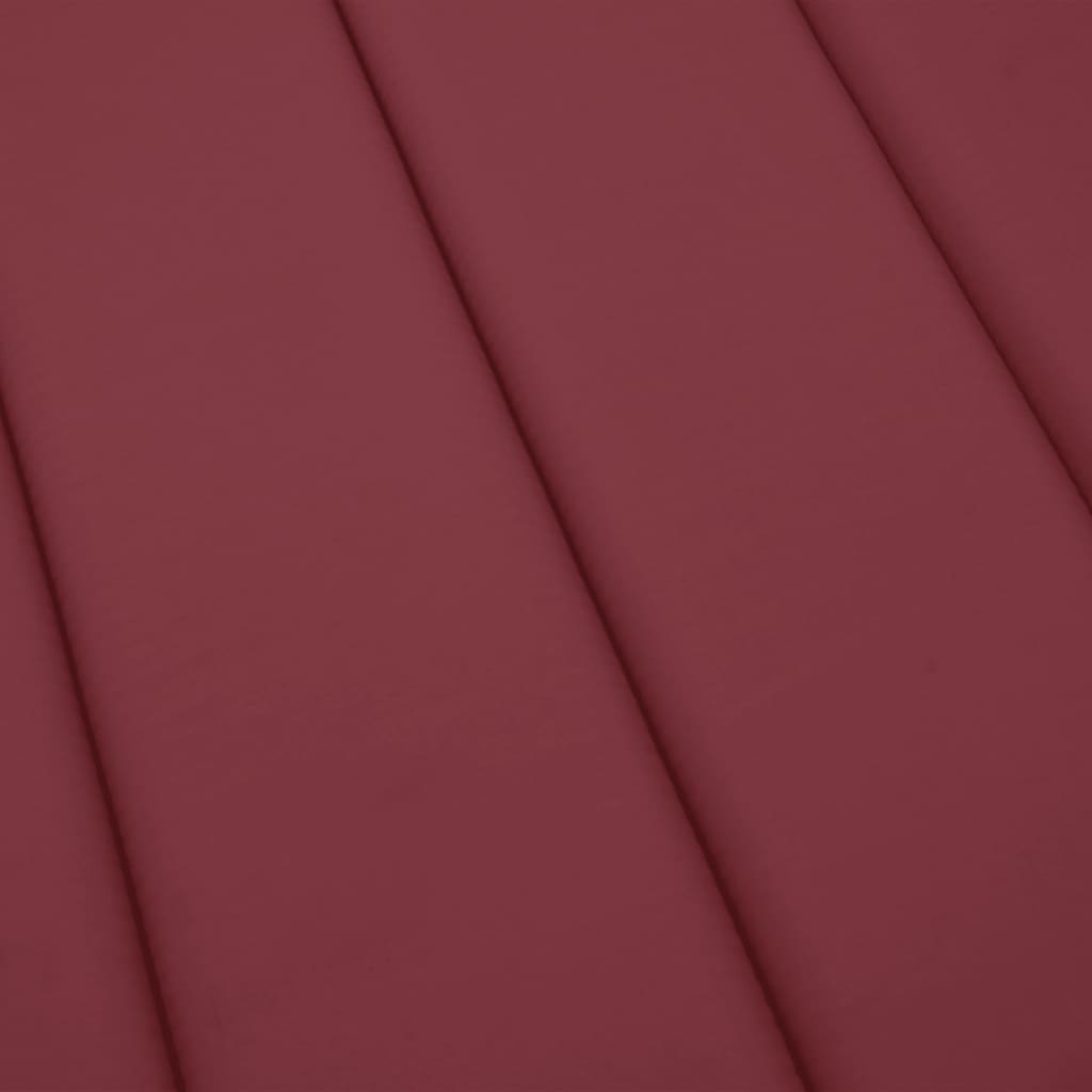 Sun lounger cushion, red wine, 200x70x3cm, fabric
