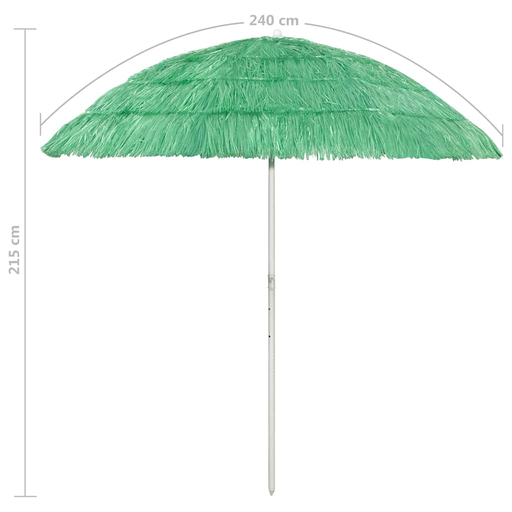 Paplūdimio skėtis CEDRIC, žalia, 240cm