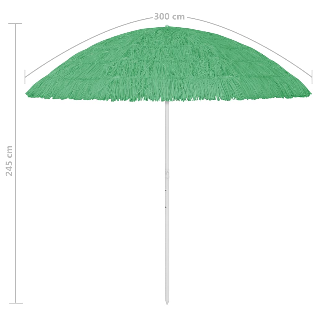 Paplūdimio skėtis CASPER, žalia, 300cm