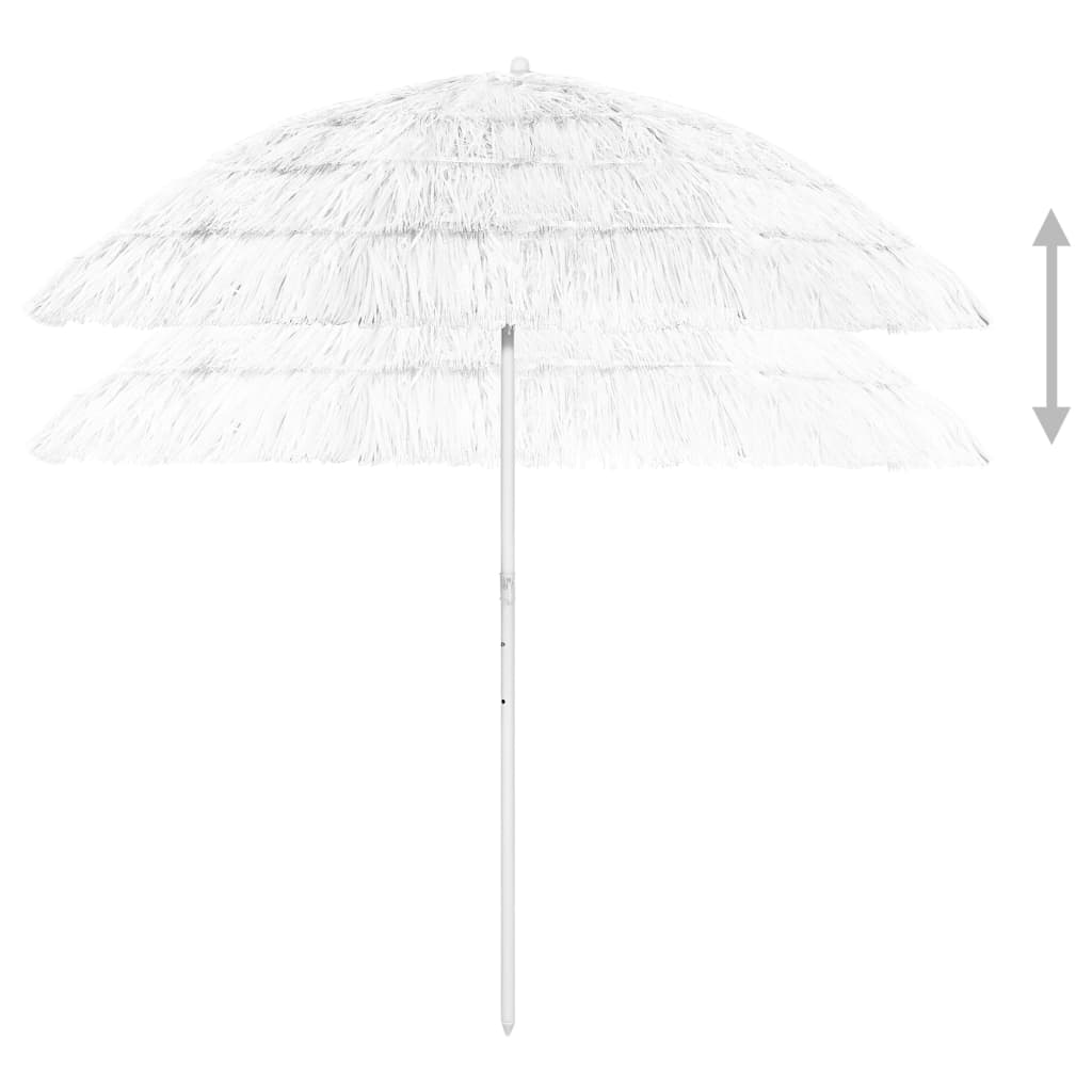 Paplūdimio skėtis CEDRIC, balta, 240cm