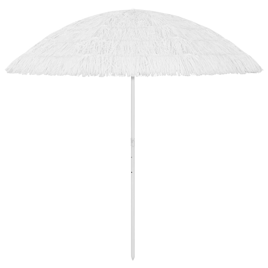 Paplūdimio skėtis, baltos spalvos, 300cm, havajietiško dizaino