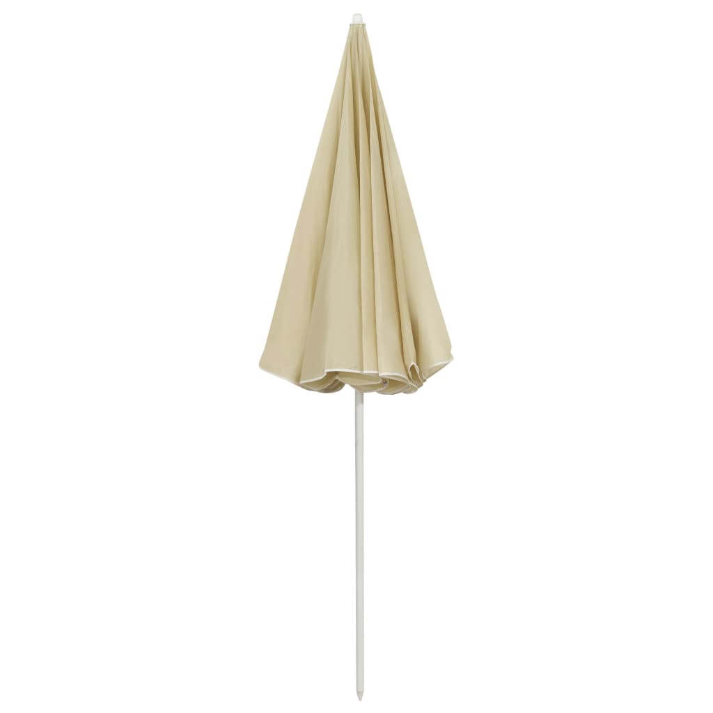 Paplūdimio skėtis nuo saulės, smėlio geltonos spalvos, 240cm