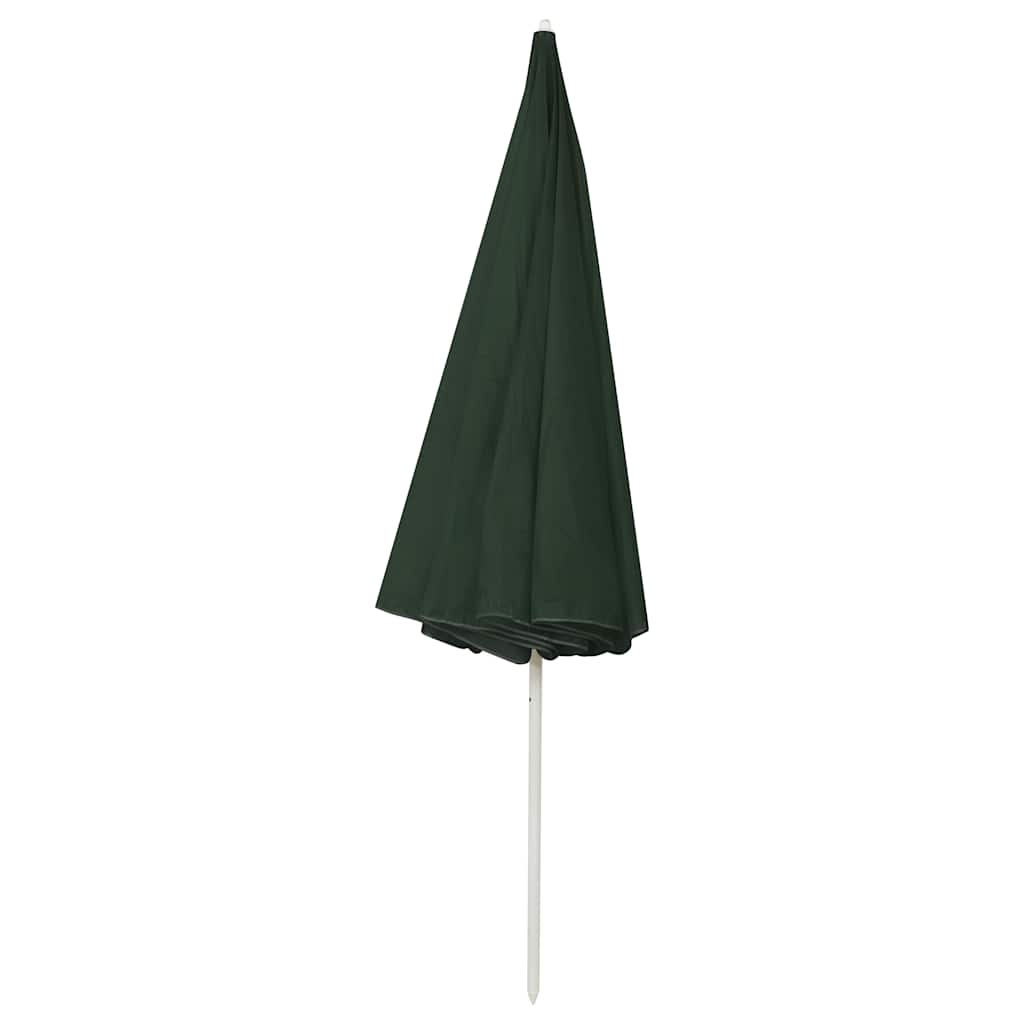 Paplūdimio skėtis nuo saulės, žalios spalvos, 300cm