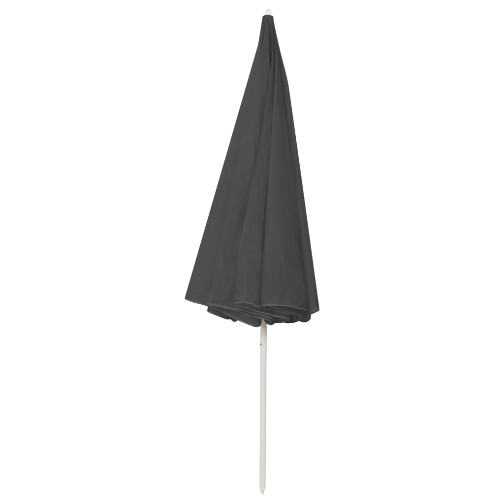 Paplūdimio skėtis nuo saulės, antracito spalvos, 300cm