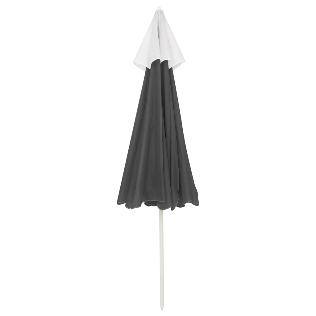 Paplūdimio skėtis nuo saulės, antracito spalvos, 240cm