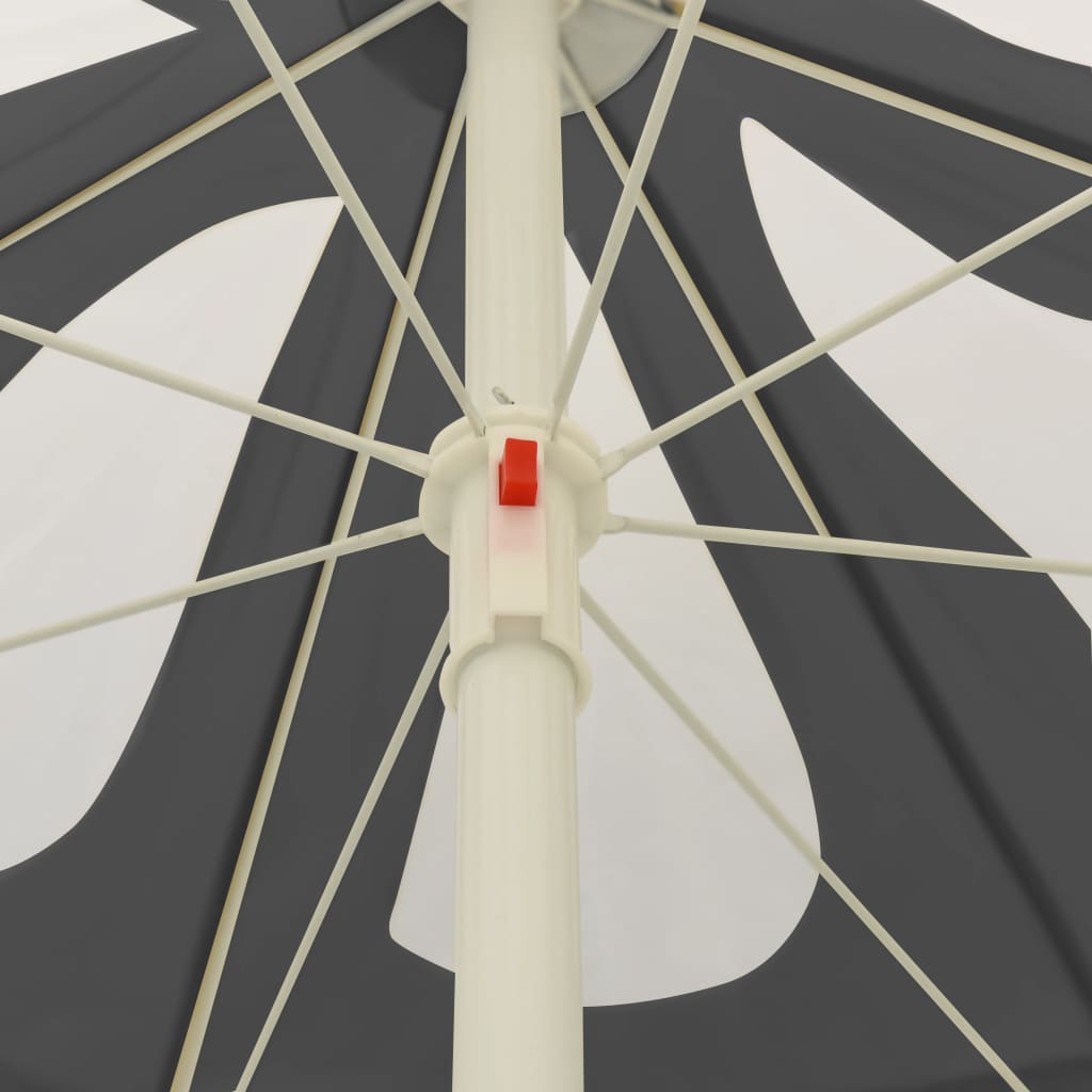 Paplūdimio skėtis nuo saulės, antracito spalvos, 240cm