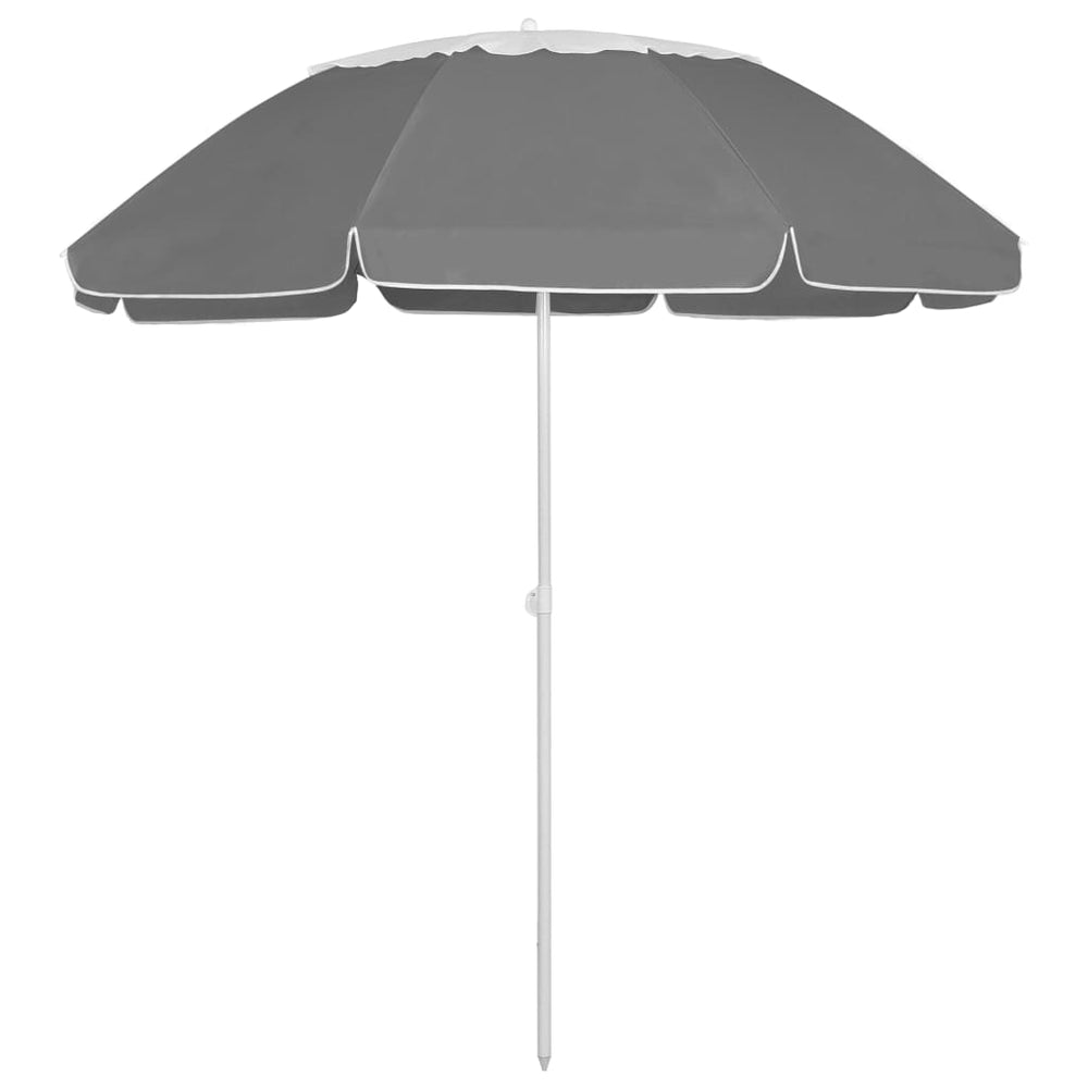 Paplūdimio skėtis nuo saulės, antracito spalvos, 300cm