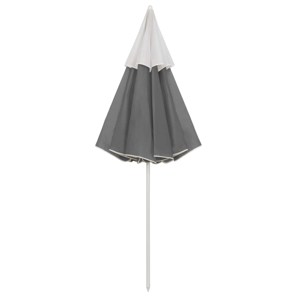 Paplūdimio skėtis nuo saulės, antracito spalvos, 300cm