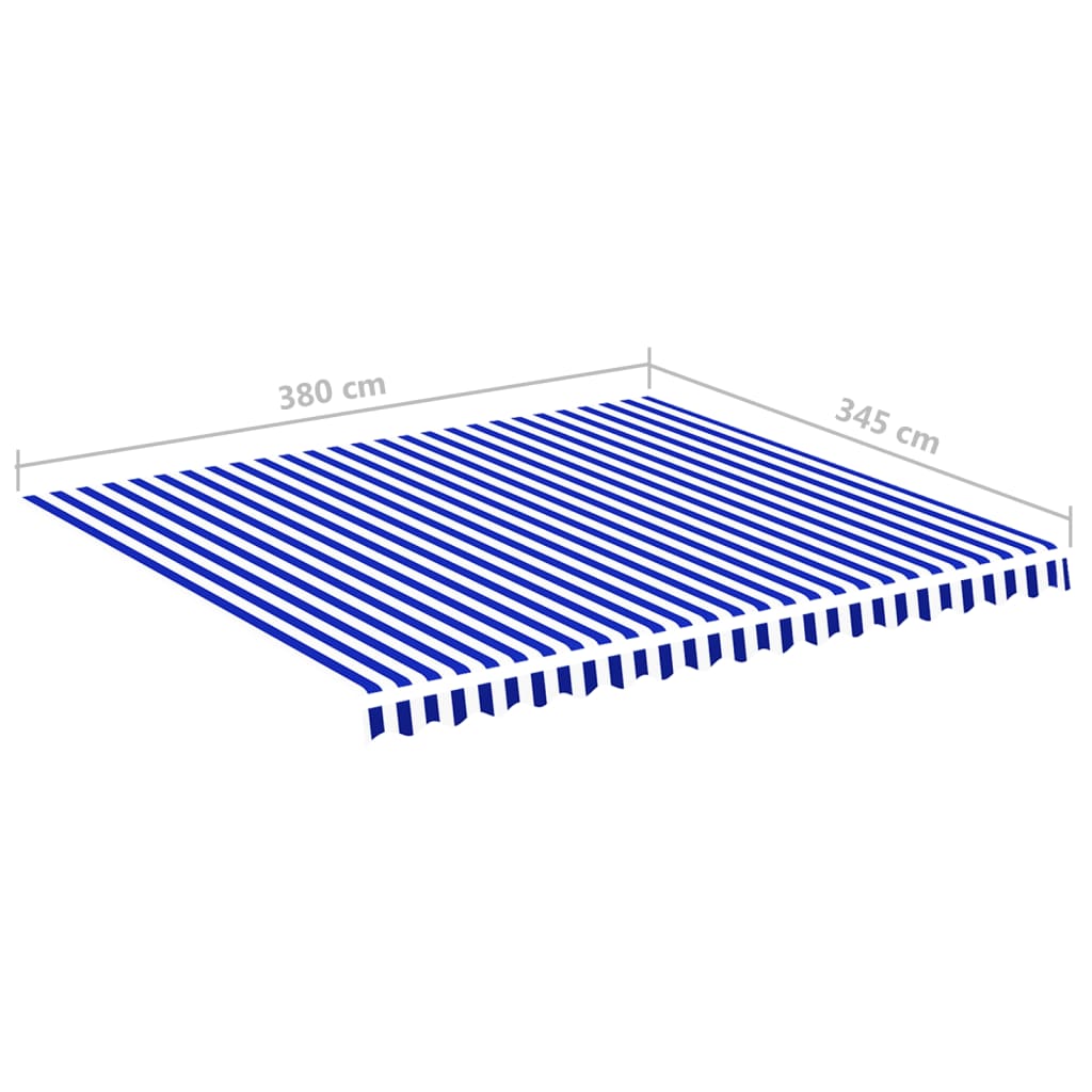 Marķīzes rezerves audums, zili-baltā krāsā, 4x3,5m