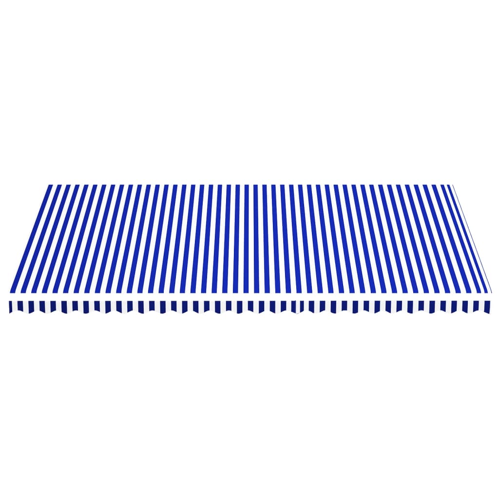 Markīzes maināmais audums, zils/balts, 6x3,5m