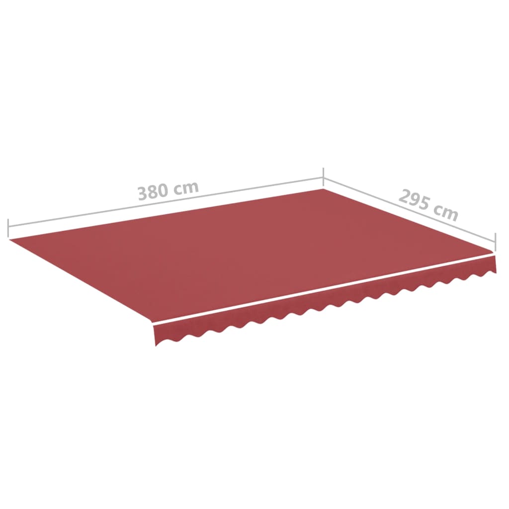 Nomaiņu audums markīzei, sarkans, 4x3 m