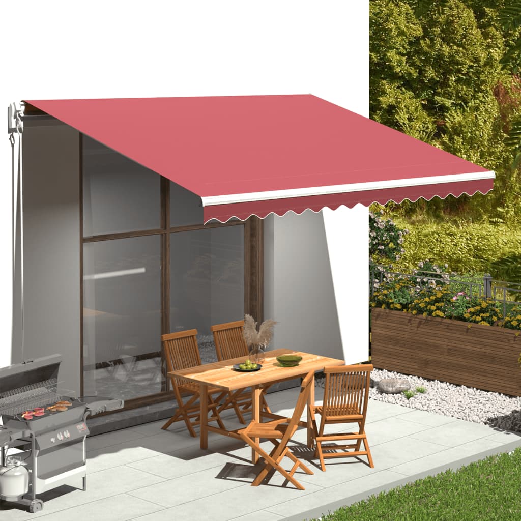Replacement fabric for awning, red, 4.5x3 m