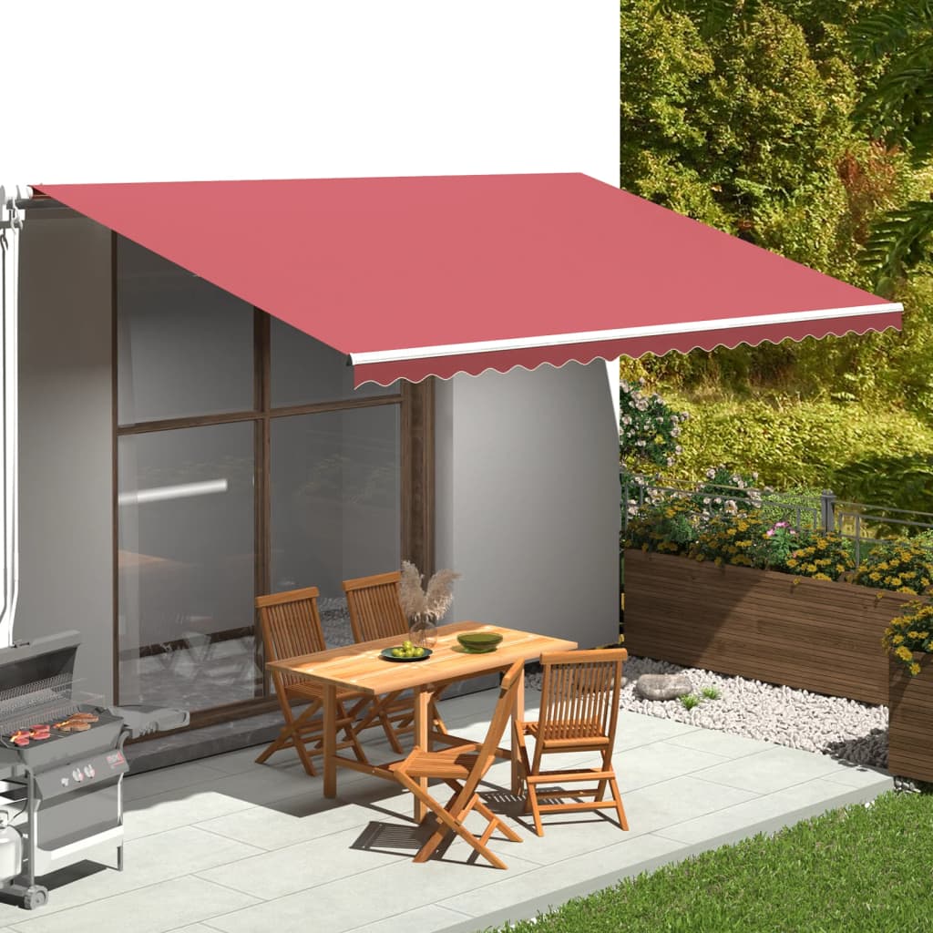 Replacement awning fabric, red, 5x3 m