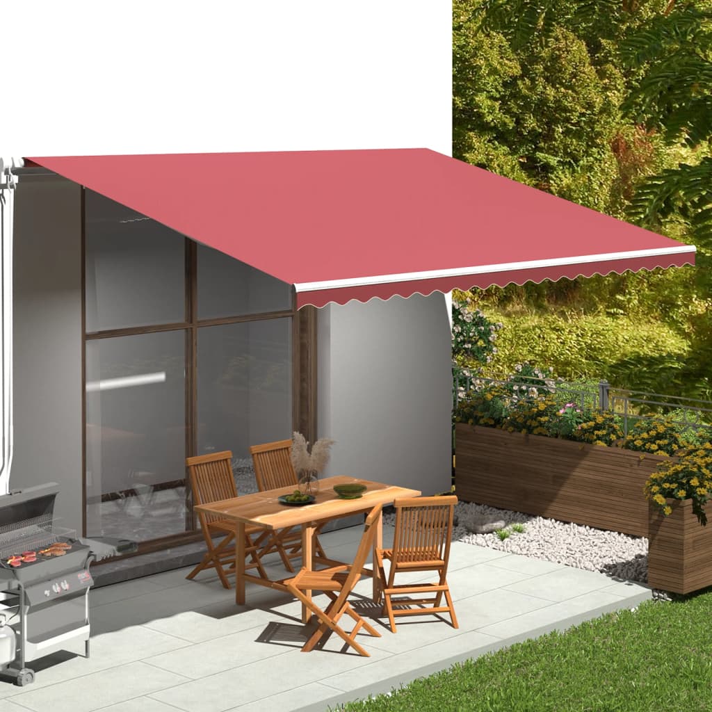 Awning replacement fabric, red, 5x3.5 m