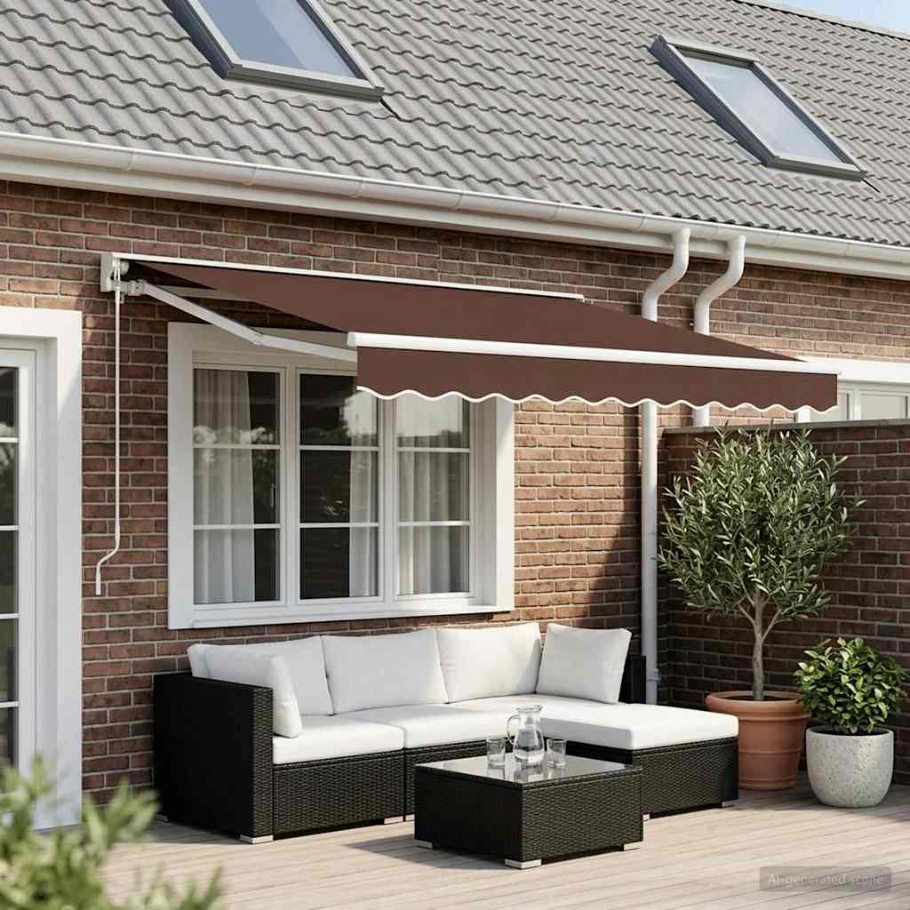 Replacement awning fabric, brown, 3x2.5 m