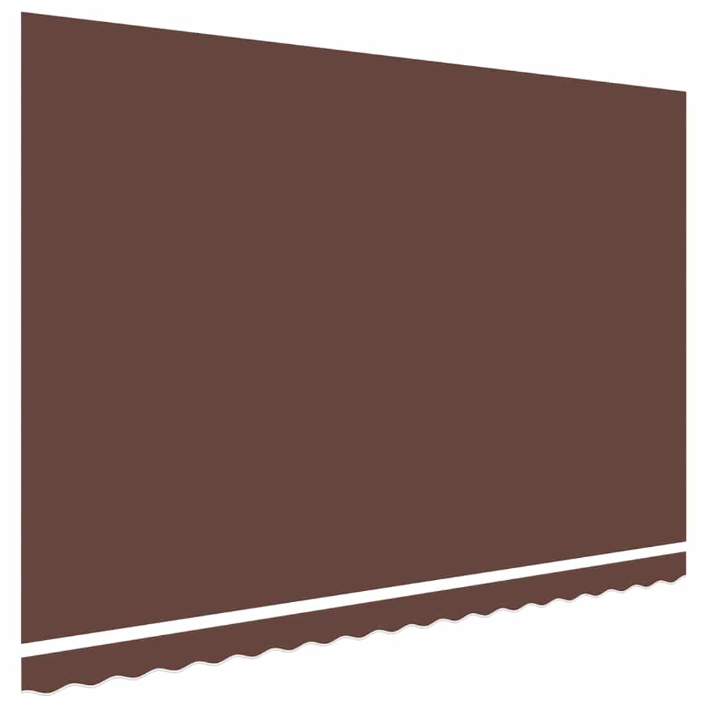 Replacement fabric for awning, brown, 4.5x3.5m