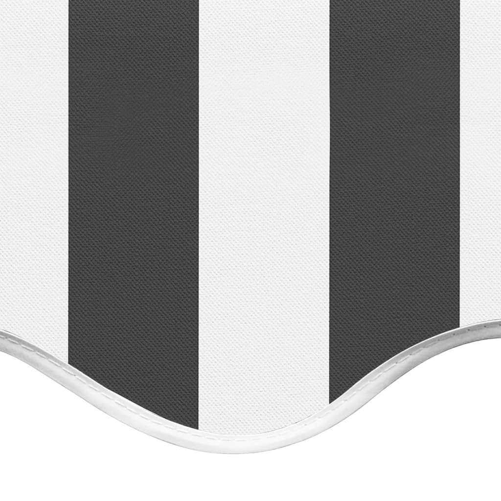 Awning replacement fabric, anthracite/white, 6x3.5 m