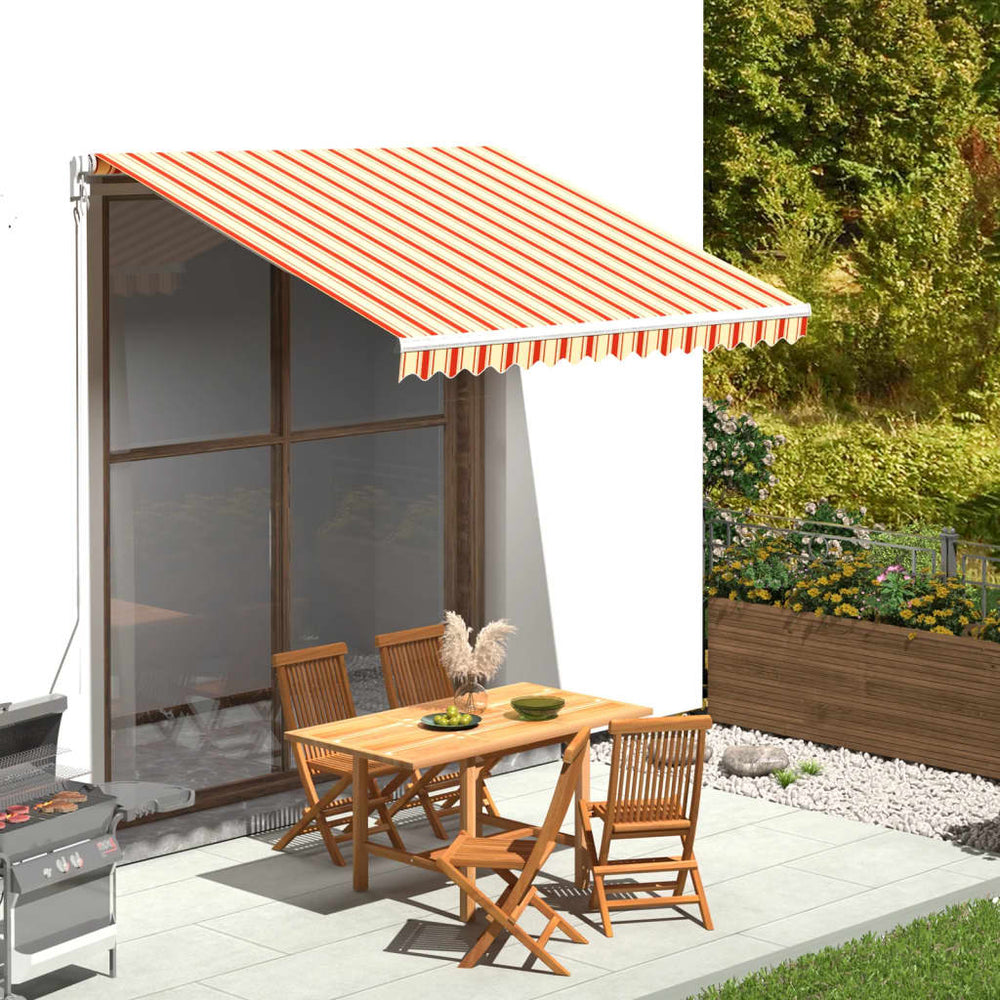 Pakaitinis audinys markizei, geltona/oranžinė spalva, 3x2,5m