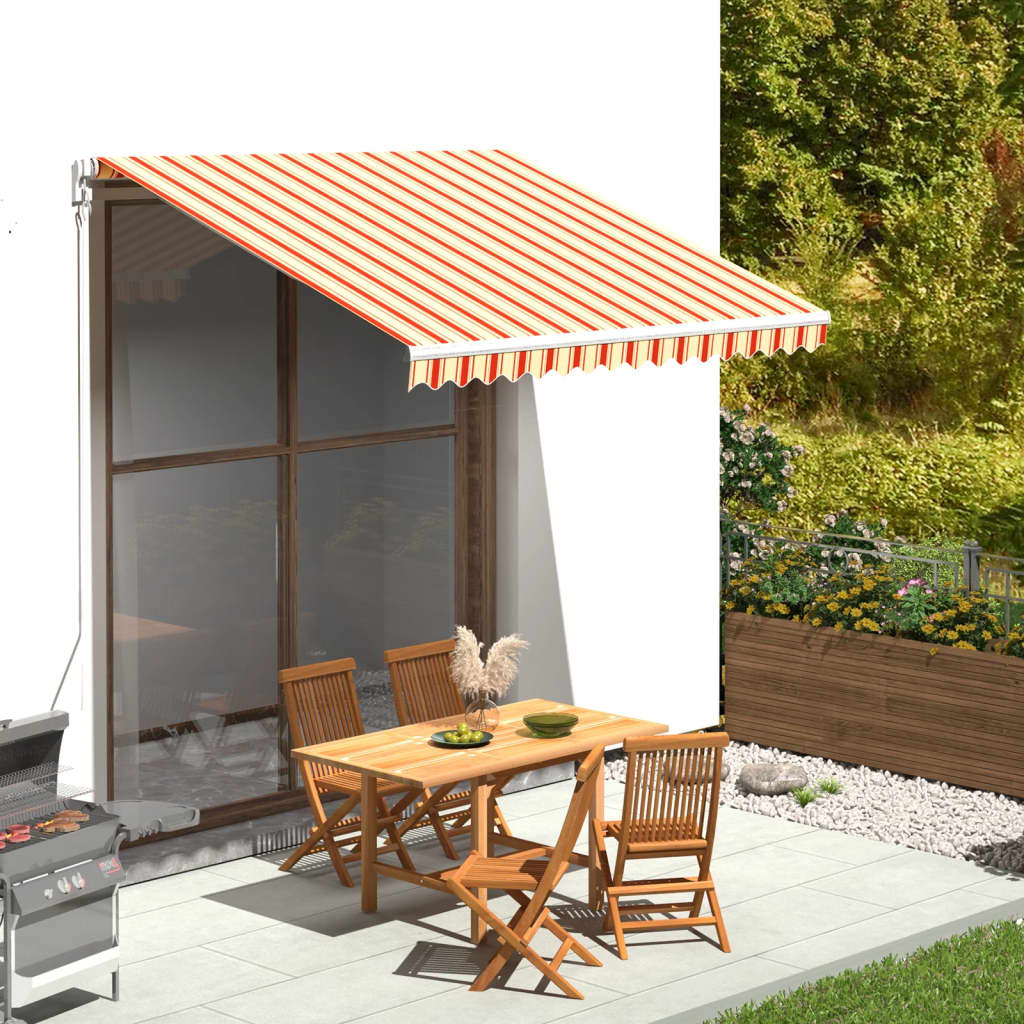 Pakaitinis audinys markizei, geltona/oranžinė spalva, 3x2,5m