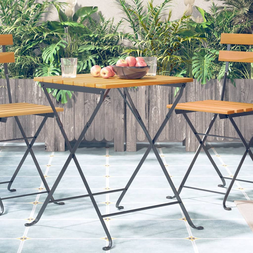Bistro table, 55x54x71cm, solid acacia wood