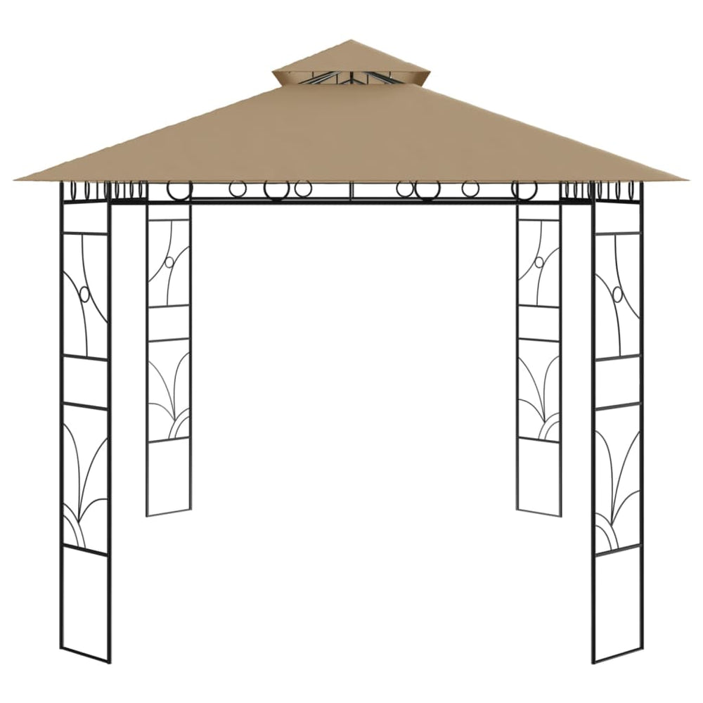Pavėsinė, taupe spalvos, 4x3x2,7m, 160g/m²