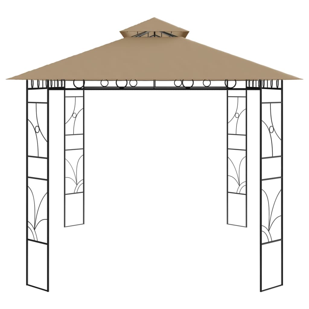 Pavėsinė, taupe spalvos, 4x3x2,7m, 160g/m²