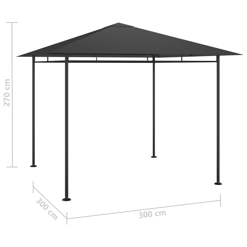 Lapene LOFT, antracīta, 3x3m