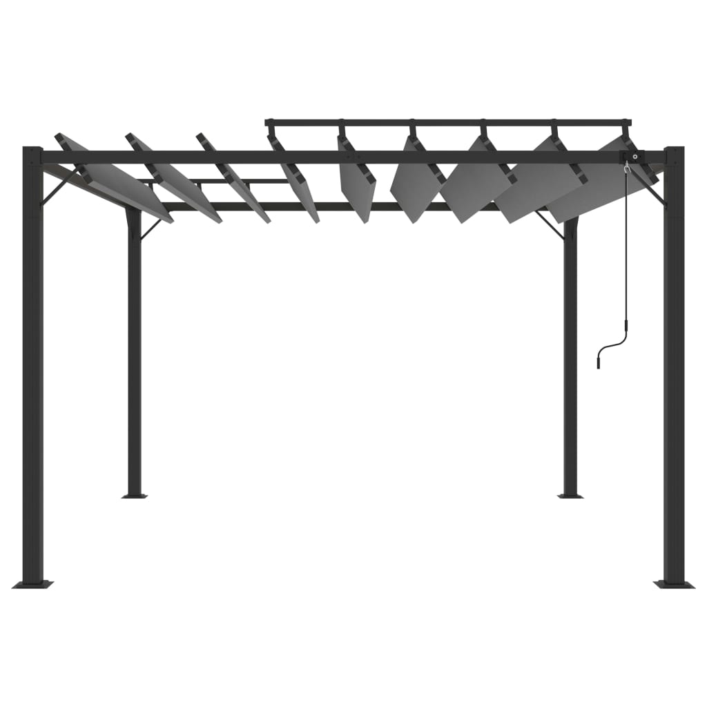 Pavėsinė LOFT, antracito, 3x3m